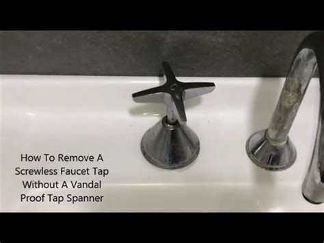 How To Remove Faucet Handles Without Screws